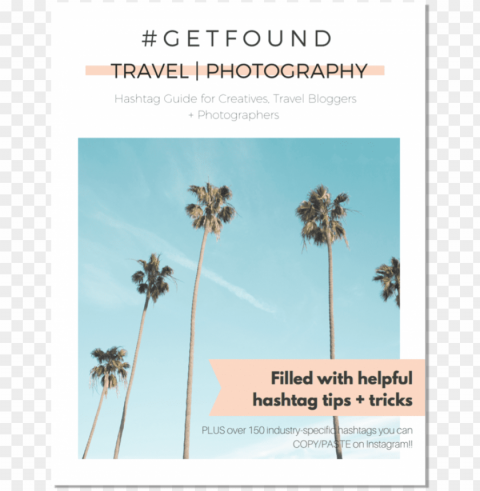 etfound mini hashtag guide travel photography High-resolution transparent PNG images set