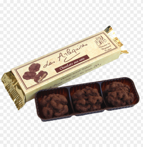 etite perigord gold chocolate covered walnuts - chocolate PNG Object Isolated with Transparency