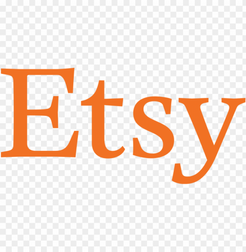 etsy logo Isolated Item on Clear Background PNG