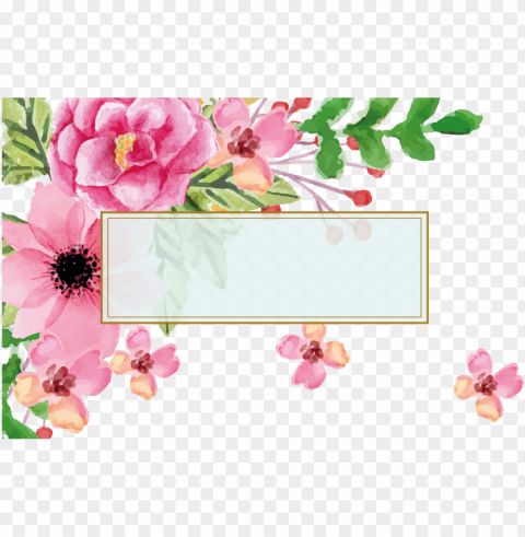 euclidean vector flower watercolor painting visiting - mother's day facebook frame Isolated Object on HighQuality Transparent PNG