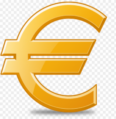 euro logo clear HighQuality PNG Isolated on Transparent Background