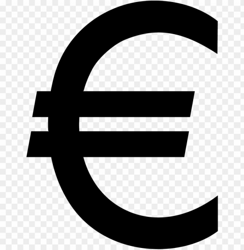 euro logo HighQuality PNG with Transparent Isolation