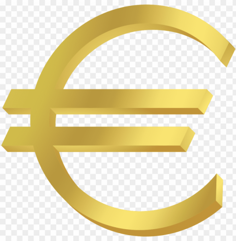 euro symbol gold - currency of europe symbol PNG images with transparent elements