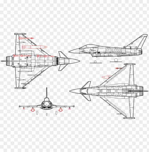eurofighter typhoon line drawing - ef typhoon blueprint PNG images without watermarks