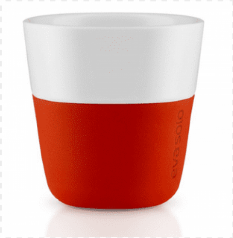 eva solo espresso coffee mug 2 dusty orange 80ml - cu Transparent PNG Isolated Artwork