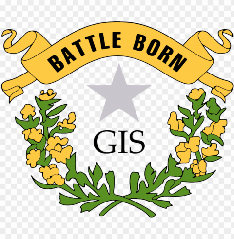 evada battle born banner PNG isolated