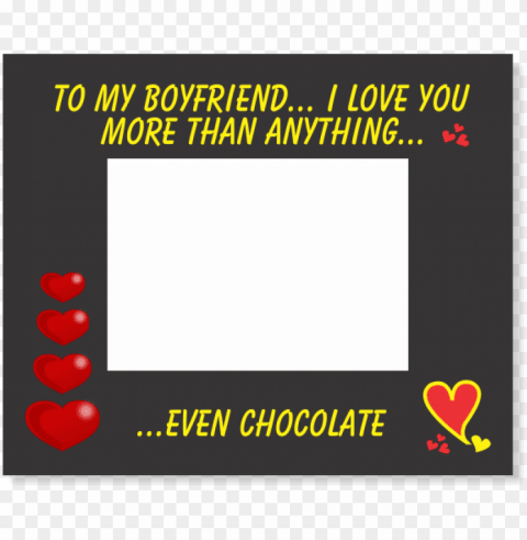 even chocolate valentines photo frame 90 x - heart Isolated Element with Transparent PNG Background