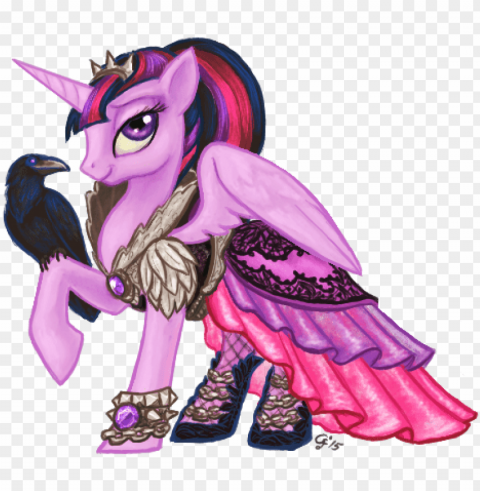 ever after pony raven PNG Image Isolated with High Clarity