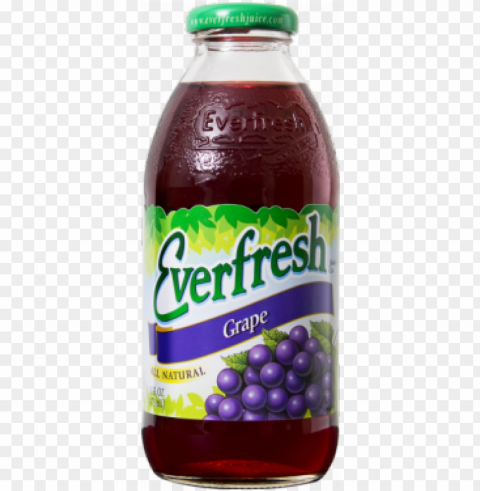 everfresh grape juice 16oz - everfresh fruit punch tropical - 16 fl oz Clear Background Isolation in PNG Format