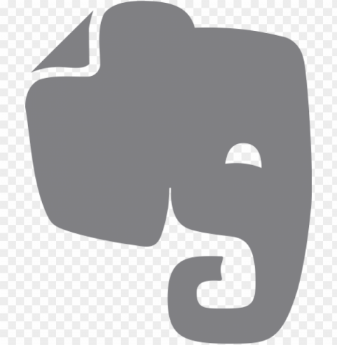evernote elephant icon logo Isolated Item on HighQuality PNG