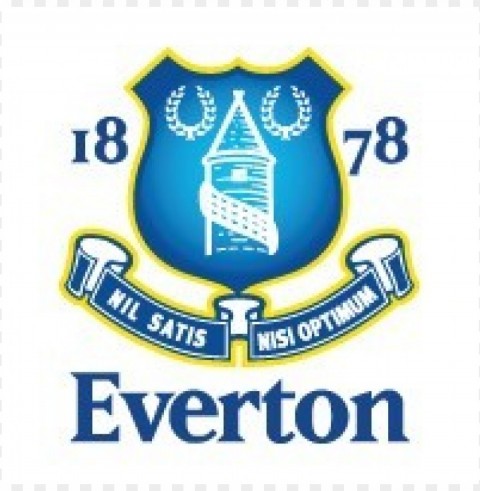 everton fc logo vector PNG Graphic Isolated with Transparency