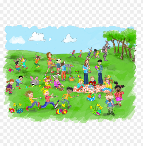 Everyone Loves Easter Activities Including Williams - Cartoo HighResolution Transparent PNG Isolated Item