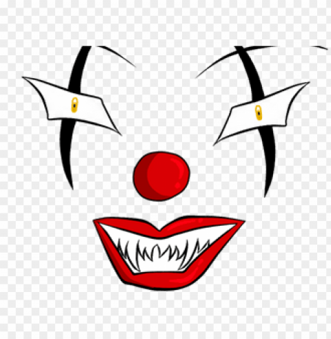 evil clown eyes transparent Clean Background Isolated PNG Icon