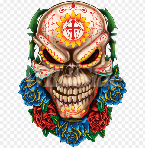 evil day of the dead skull - day of the dead skulls evil High-quality PNG images with transparency