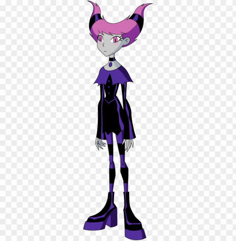 evil-doer - jinx from teen titans PNG images with transparent elements pack