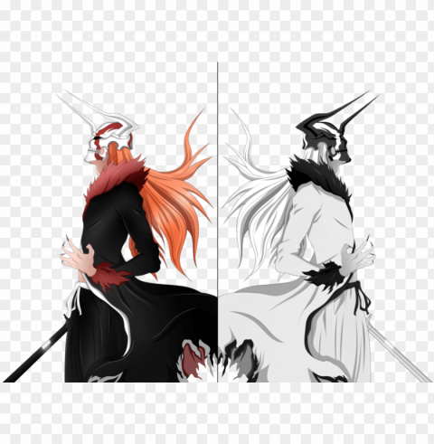 evil ichigo picture free library - white ichigo vasto lorde Clear Background PNG with Isolation