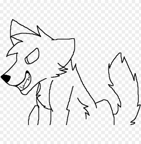 evil wolf lineart by zoey - evil wolf lineart Isolated Item on Transparent PNG Format