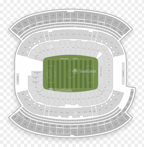 ew england revolution seating chart map seatgeek - gillette stadium HighQuality Transparent PNG Isolated Object