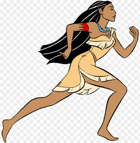 Ew Pocahontas Pocahontas Pocahontas Running Pocahontas - Pocahontas Disney PNG Artwork With Transparency