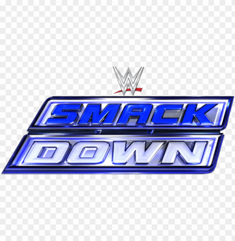 ew smackdown logo - seth rollins drafted to smackdow Clear Background PNG Isolated Subject