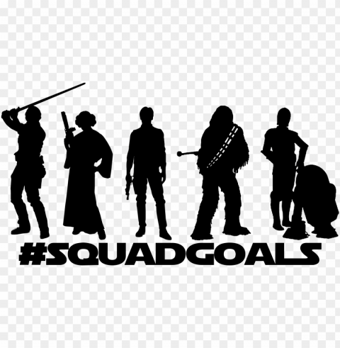 ew trilogy - star wars squad goals PNG Image Isolated with Transparent Detail