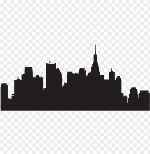 ew york skyline silhouette Transparent PNG stock photos