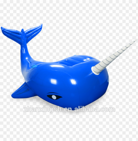 ewest special whale design pvc inflatable water animal - narwhal pool float High-quality transparent PNG images