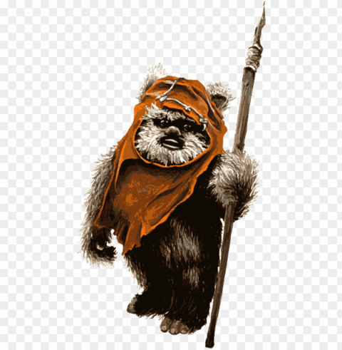 ewok drawing background - star wars ewok High-definition transparent PNG