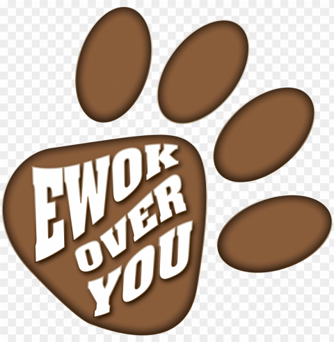 ewok over you logo - ewok PNG transparent design