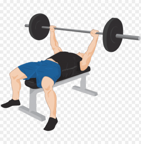 exercise clipart - bench press PNG files with transparent elements wide collection