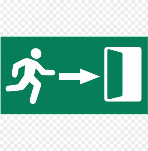 exit right PNG with transparent backdrop