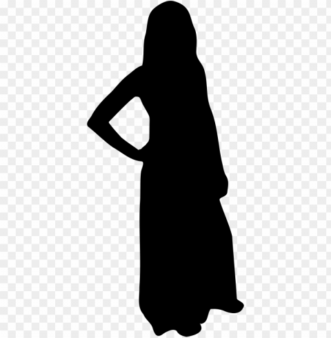 exotic clipart woman silhouette - muslim woman silhouette Isolated Artwork in Transparent PNG Format