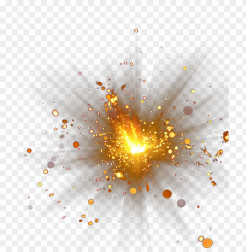 explosion collision gold effect illustration light PNG Image with Clear Background Isolation