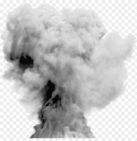 explosion smoke Transparent Background Isolated PNG Art