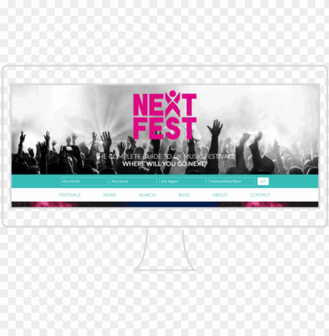 ext fest web in desktop graphic v1 - skyline Isolated Element on HighQuality PNG