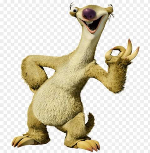 ext - sid the sloth PNG Graphic with Transparency Isolation