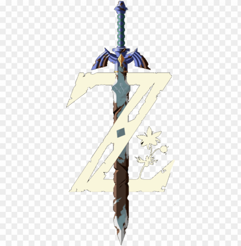 extract the sword from the logo - legend of zelda breath of the wild master sword PNG transparent images for social media