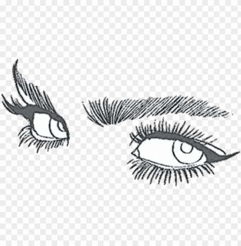 eye drawing tumblr aesthetic Transparent PNG Isolated Design Element PNG transparent with Clear Background ID 0657b670
