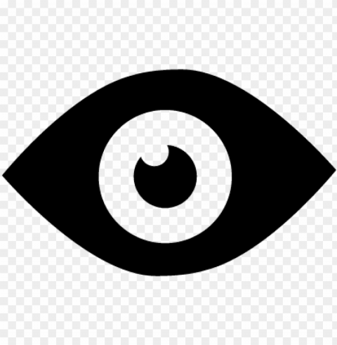 eye icon black - facebook view as icon Clear image PNG