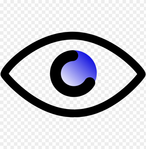 eye outline Isolated Item on Transparent PNG PNG transparent with Clear Background ID aae11188