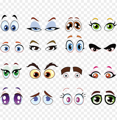 eyeball clipart square eye - child cartoon eyes Clear PNG graphics free