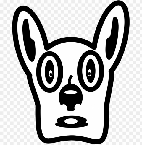 face cartoon dog draw pet animal shocked - nokia 2690 clip art PNG file with no watermark
