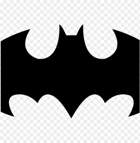 Face Clipart Batman - Black Red Logo Batma Isolated Item On Transparent PNG