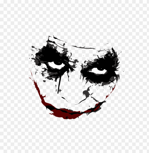 face silhouette of joker with red mouth PNG images free download transparent background