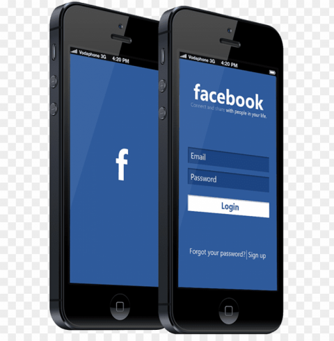 facebook app redesign psd PNG files with transparent backdrop complete bundle