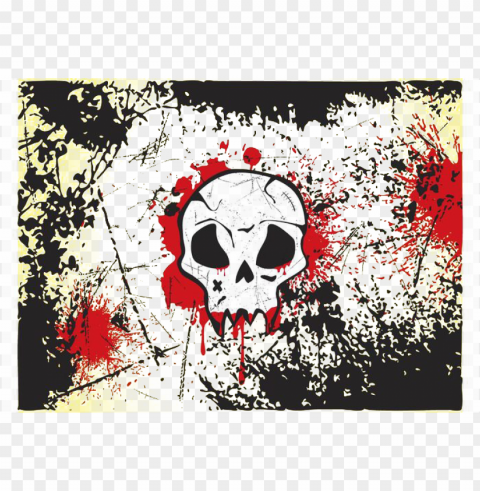 facebook art cool small - graffiti skull PNG without background