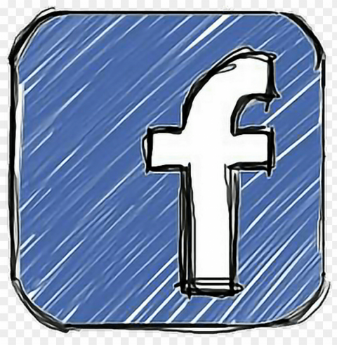 facebook blue white icon overlay grunge sticker aes - small icon image jpg PNG without background