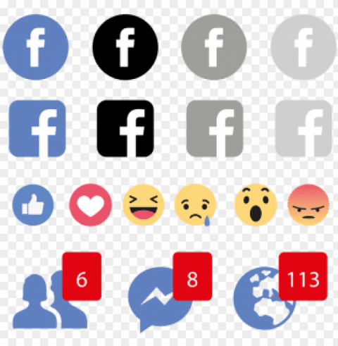 facebook emojis icon logo social media icon - find us on facebook icon PNG images with transparent space