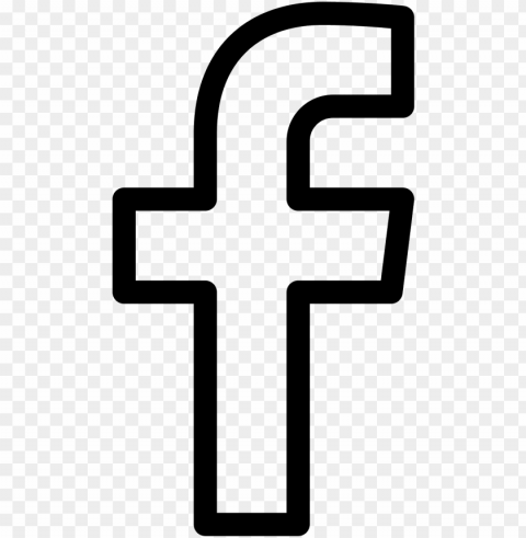 facebook f icon - facebook icon black and white Transparent PNG pictures for editing