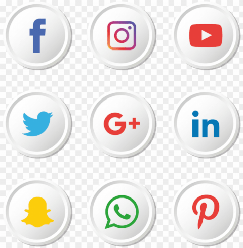 facebook instagram whatsapp Clean Background Isolated PNG Graphic